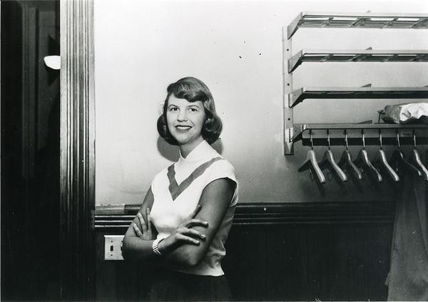 Sylvia Plath at Smith College 1952